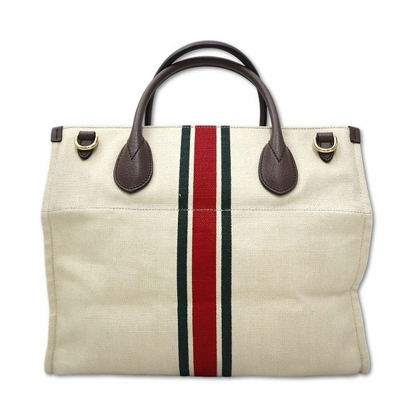 Gucci Leather Line Foldable Bag Sherry Tote - Picture 1 of 8